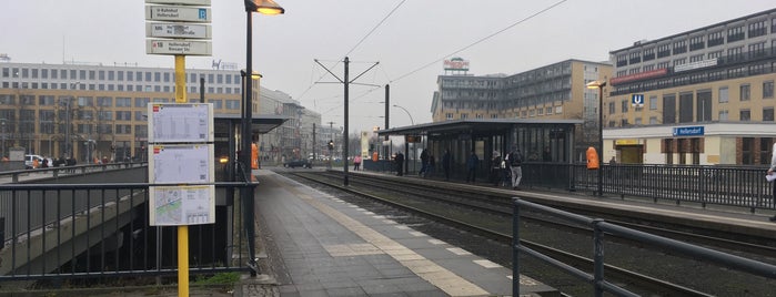 H U Hellersdorf is one of Berlin MetroTram line M6.