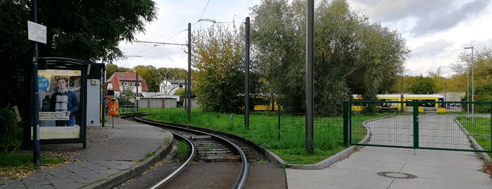 H Schillerstraße is one of Berlin MetroTram line M1.