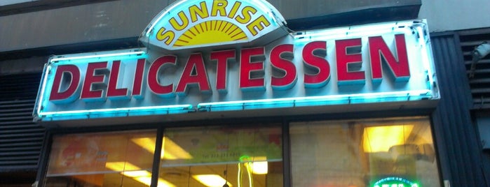 Sunrise Delicatessen is one of The only decent lunch spots in Times Square.