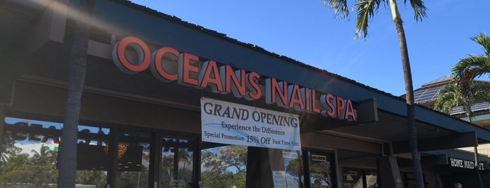 oceans nail spa is one of Maui.