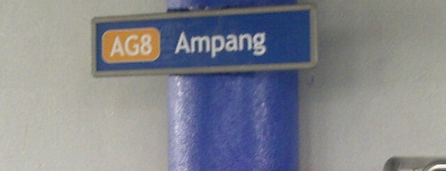 RapidKL Ampang (AG8) LRT Station is one of Go Outdoor, MY #4.
