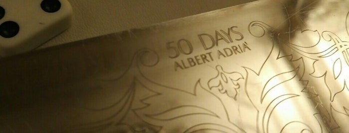 50 Days By Albert Adrià is one of Orte, die Tomas gefallen.