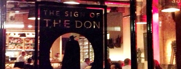 The Sign of the Don is one of London Wine Bars.