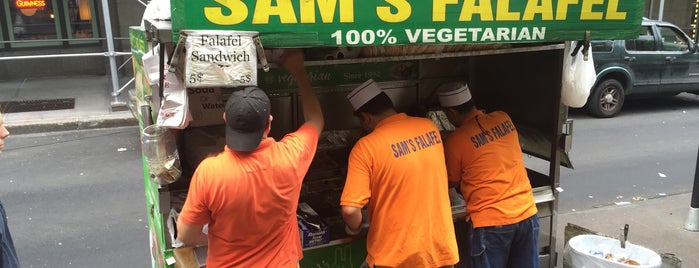 Sam's Falafel is one of NYC food bucket list.