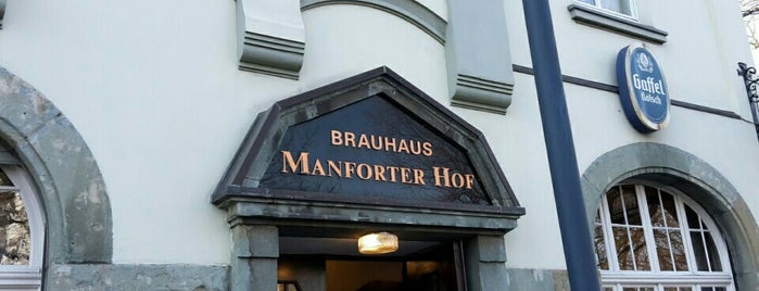 Brauhaus Manforter Hof is one of สถานที่ที่ Jens ถูกใจ.