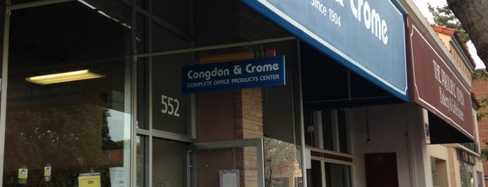 Congdon & Crome Stationers & Office Products is one of Belmont & the peninsula.