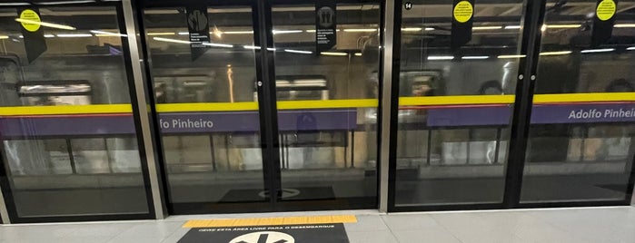 Estação Adolfo Pinheiro (Metrô) is one of Linha 5 - Lilás.