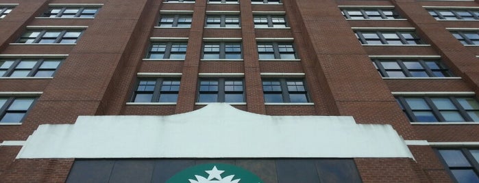 Starbucks HQ is one of what's up Seattle.