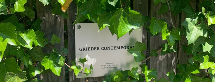 Grieder Contemporary is one of artagenda.com goes ZÜRICH.