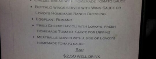 Lovoy’s Italian Restaurant is one of Top picks for American Restaurants.