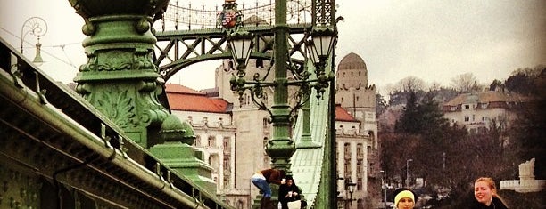 Szabadság híd is one of Budapest.