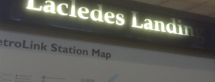 MetroLink - Arch-Laclede's Landing Station is one of Places frequented.