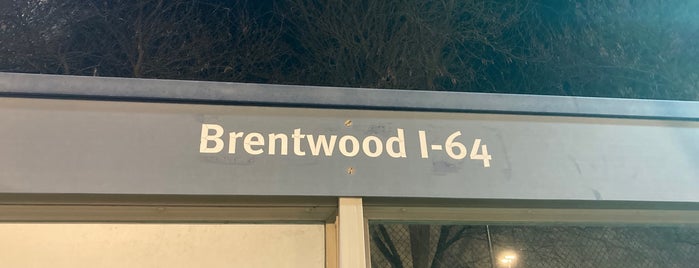MetroLink - Brentwood/I-64 Station is one of St. Louis Transportation.