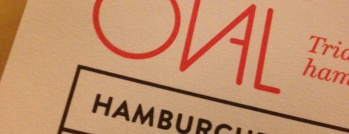 Oval is one of Hamburguesa.