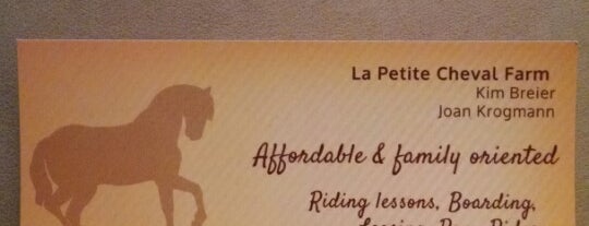 Le Petite Cheval Farm & Jumping Arena's is one of Steven’s Liked Places.