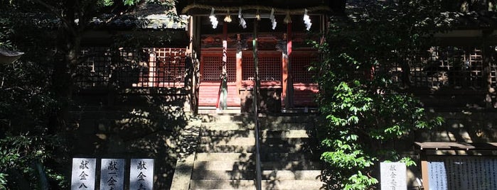 信達神社 is one of 大阪みどりの百選.
