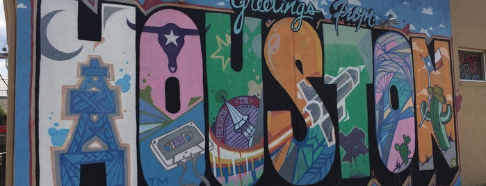 Greetings From Houston (2014) mural by Daniel Anguilu is one of Houston.