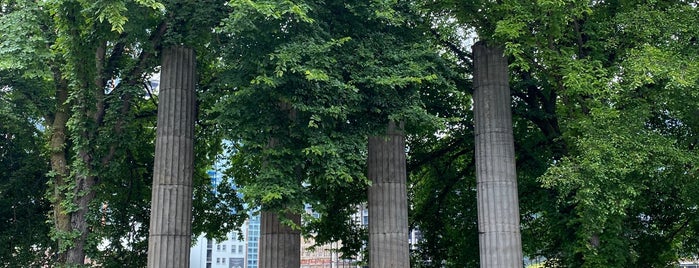 Plymouth Pillars Park is one of Outdoor Art in Seattle.