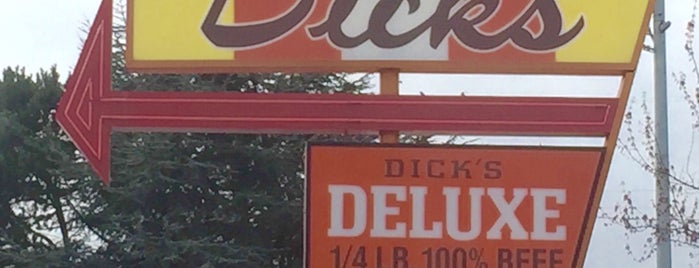 Dick's Drive-In is one of Seattle burgers.