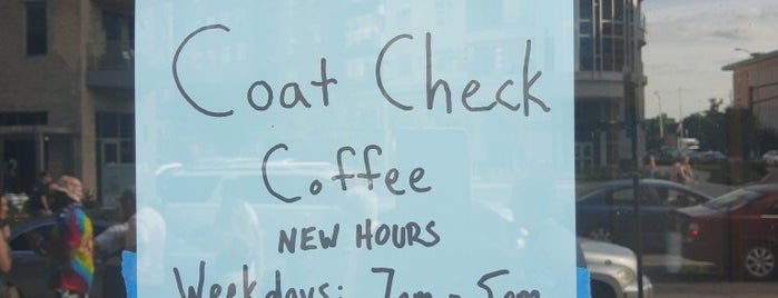 Coat Check Coffee is one of Indianapolis.
