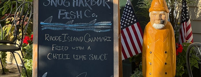 Snug Harbor Fish Company is one of Seafood.