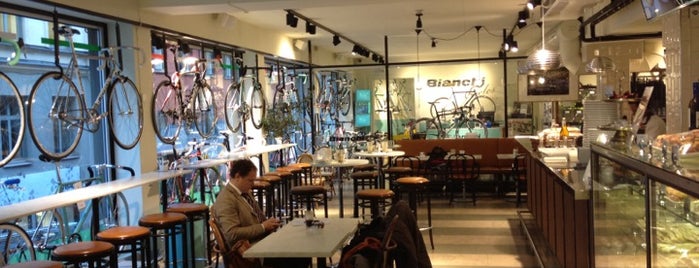 Bianchi Café & Cycles is one of Stockholm.