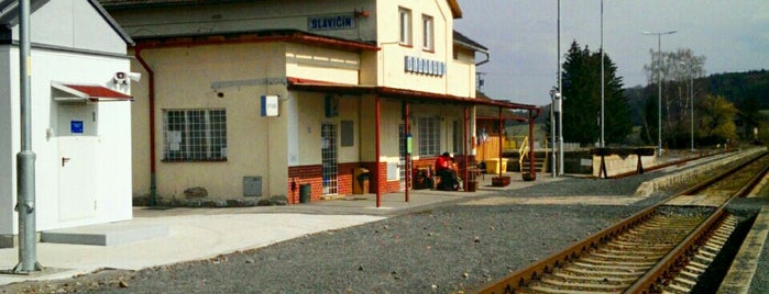 Železniční stanice Slavičín is one of Železniční stanice ČR.