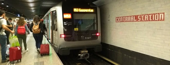 Metro 53 Centraal Station - Gaasperplas is one of Metro's amsterdam.