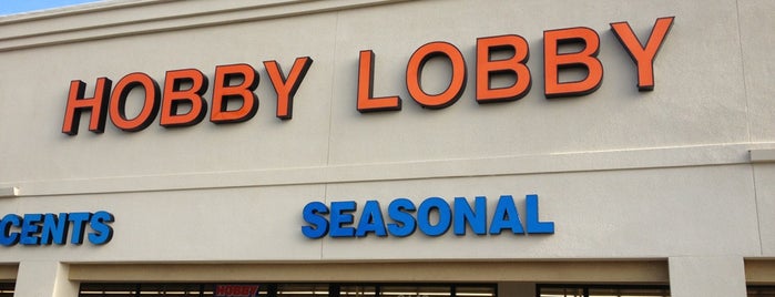 Hobby Lobby is one of Stationery, Arts and Crafts.