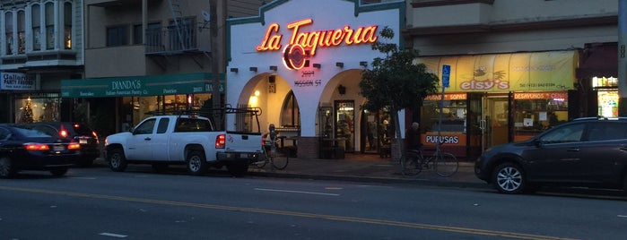 La Taqueria is one of SF things for M&M.
