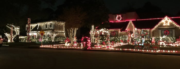 Prestonwood Christmas lights trail is one of Lia’s Liked Places.