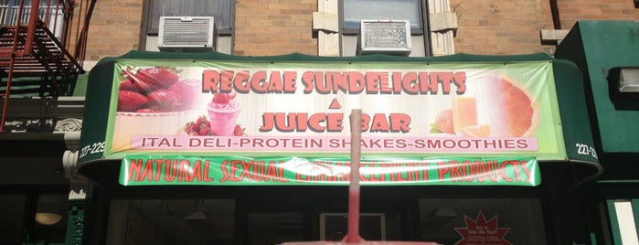 Reggae Juice Bar is one of Uptown, baby. Uptown..