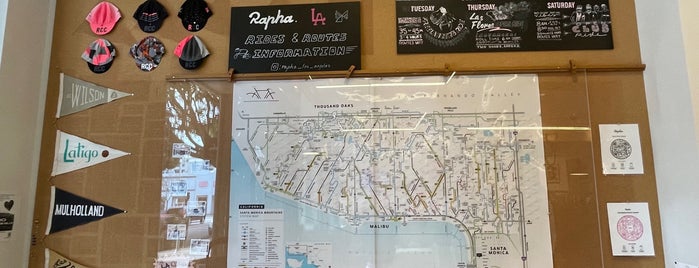 Rapha Los Angeles is one of Good Places to Work From in West LA.