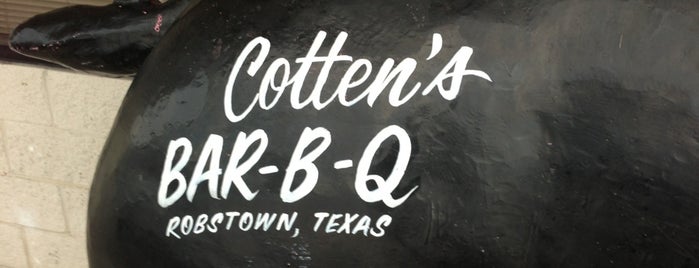 Mike Cotten's Barbecue is one of Texas Monthly Top 50 BBQ Joints In The World 2013.