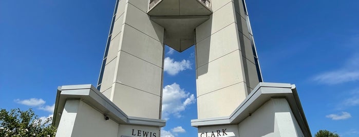 Lewis & Clark Confluence Tower is one of St. Louis with three good men.