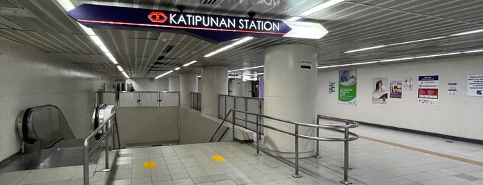 LRT2 - Katipunan Station is one of Lone :').