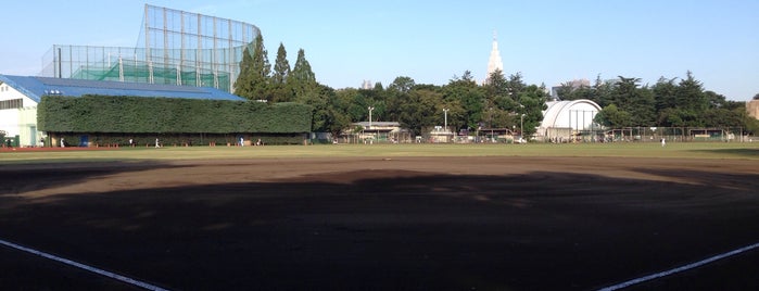 Meiji Shrine Outer Garden Soft Stadium is one of สถานที่ที่ Hide ถูกใจ.