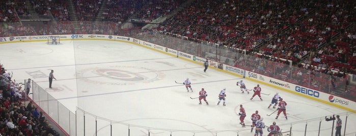 PNC Arena is one of Hockey Arenas!.
