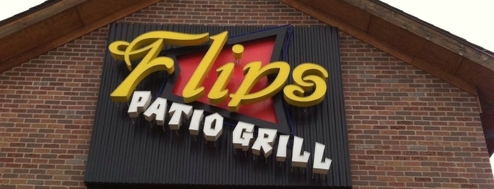 Flips Patio Grill is one of สถานที่ที่ Jim ถูกใจ.