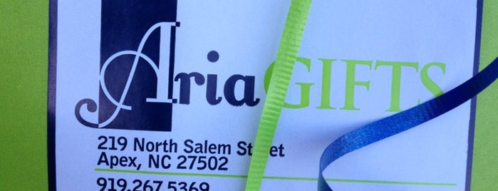 Aria Gifts is one of Historic Downtown Apex.