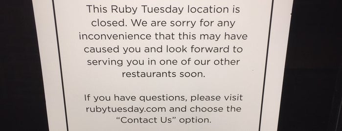 Ruby Tuesday is one of Local Restaurants.