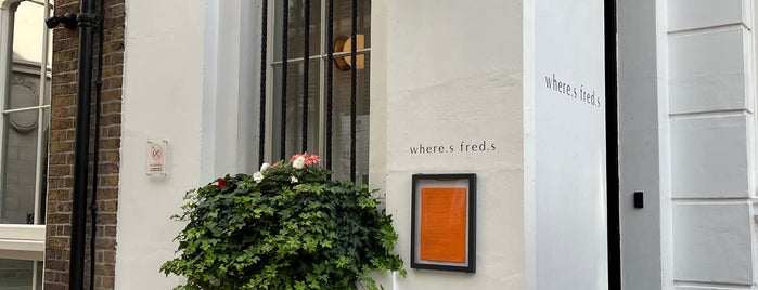 Where's Fred's is one of Best of London.