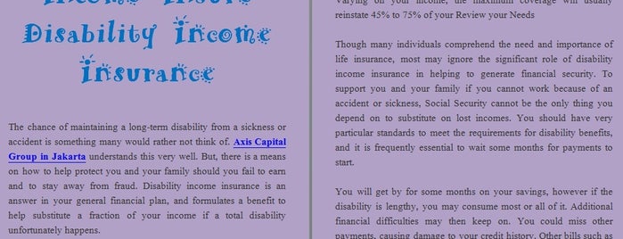 Protect Your Income: Insure Disability Income