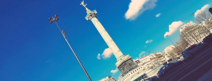 Place de la Bastille is one of MiAe Marais / Republique / Bastille.