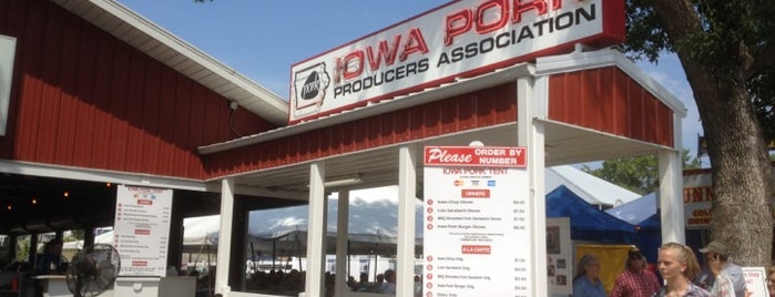 Iowa Pork Tent is one of Nathan 님이 저장한 장소.