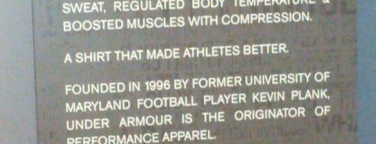 Under Armour is one of jessica's favorite stores.
