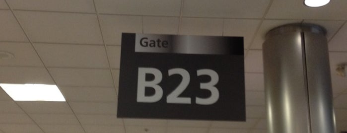 Gate B23 is one of Hartsfield-Jackson International Airport.