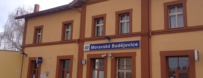 Železniční stanice Moravské Budějovice is one of Železniční stanice ČR: M (7/14).