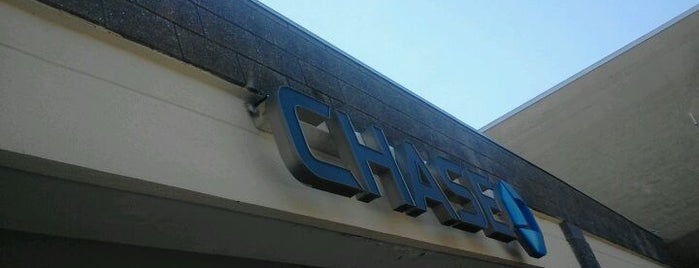 Chase Bank is one of regular places.