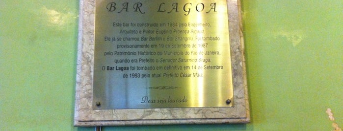 Bar Lagoa is one of 20 favorite restaurants.